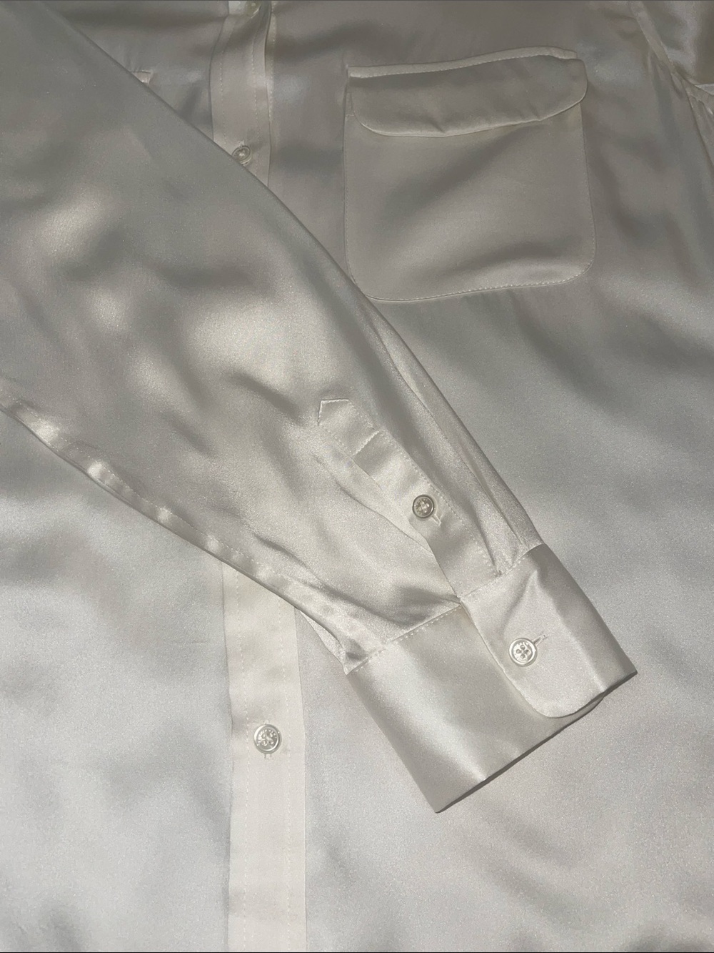 Equipment Ivory Smooth 💯 Silk Button down Blouse Sz. XL - Picture 12 of 12